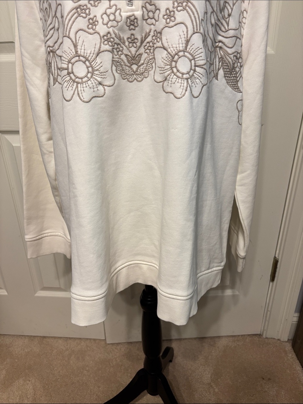 Soft Surroundings Rochelle French Terry Plus Quarter Zip - Picture 3 of 9